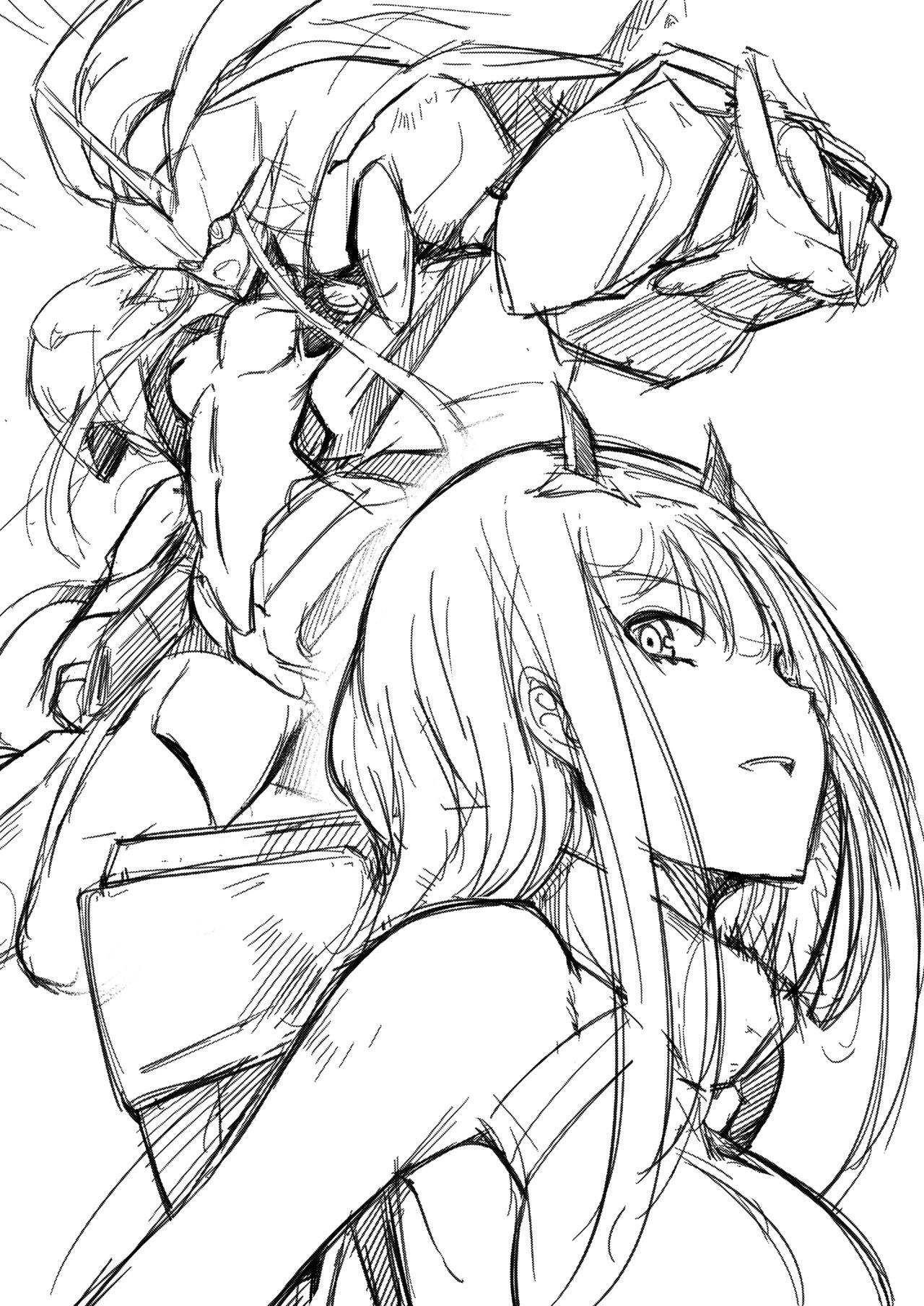 Mitsuru in the Zero Two page 4 full