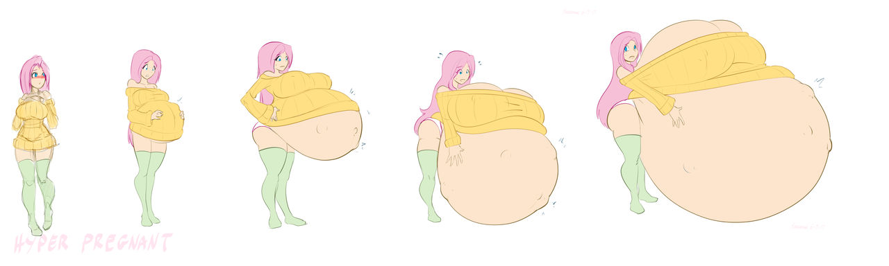 Human Fluttershy Progression page 3 full