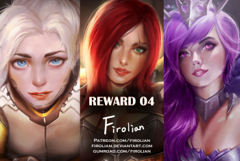 Reward 04 - Mercy, Katarina, Dark Elementalist Lux cover