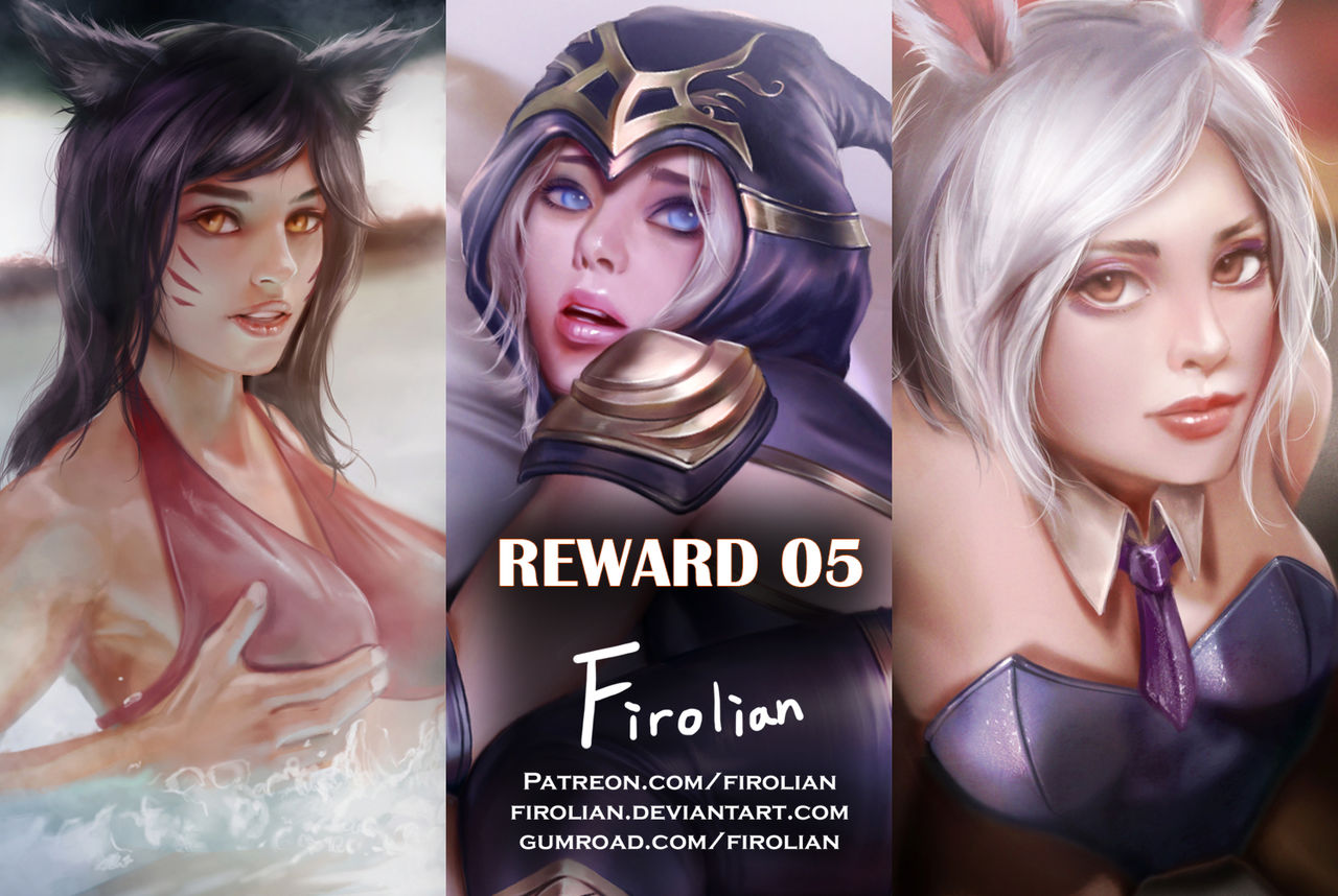 Reward 05 - Ahri, Ashe, Riven page 1 full
