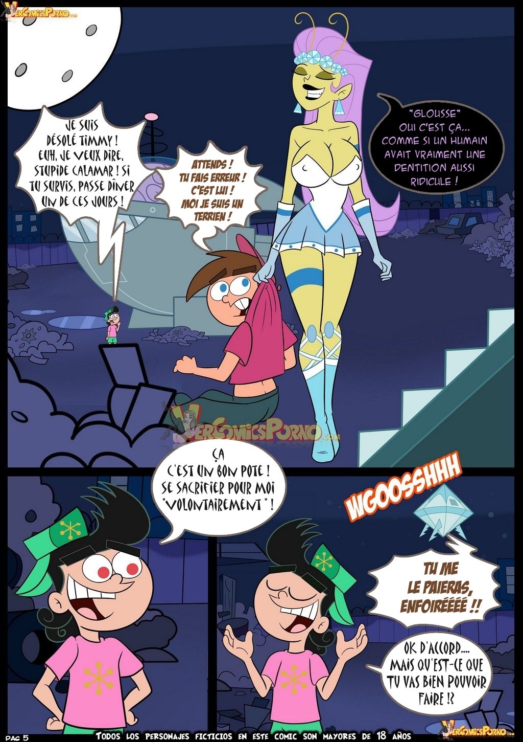 Les parrains magiques dans: "Briser les règles 4" page 6 full