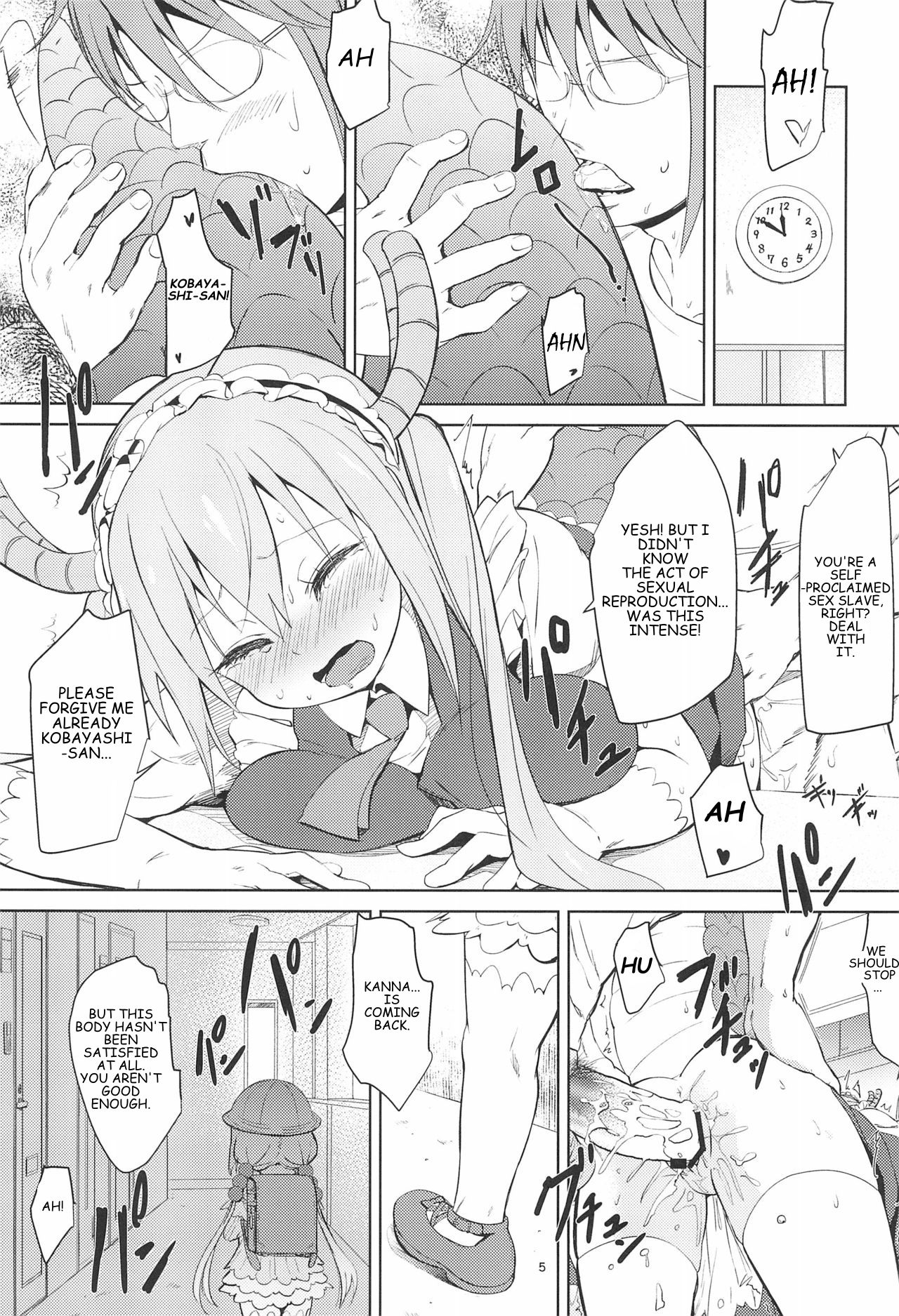 Kobayashi-san-chinpo no Maid Dragon | Miss Kobayashi's Dick page 5 full