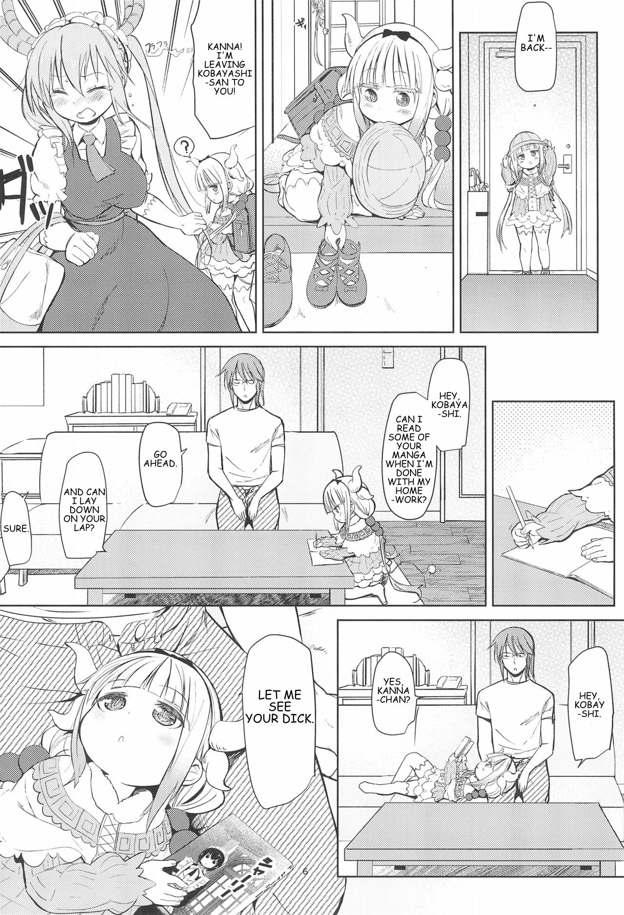 Kobayashi-san-chinpo no Maid Dragon | Miss Kobayashi's Dick page 6 full