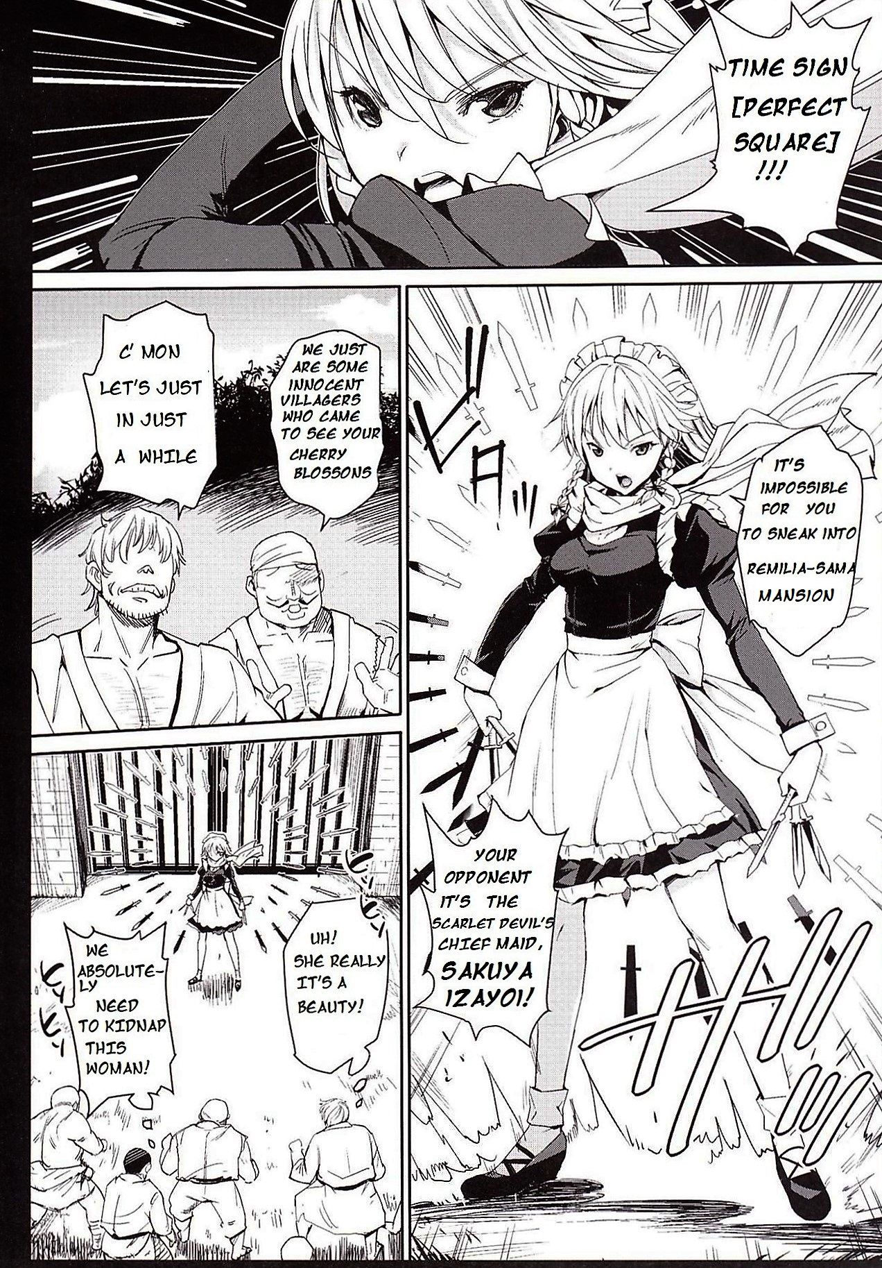 Izayoi Sakuya o Rachi Kankin &amp; Shuudan Boukou page 4 full