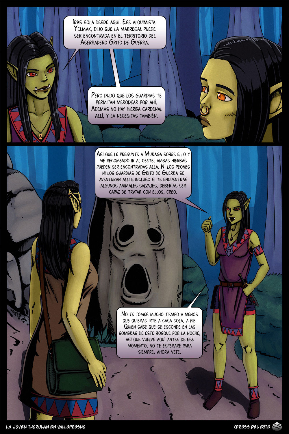 Young Thorulan in Ashenvale | La joven Thorulan en Vallefresno  =Vile= page 6 full