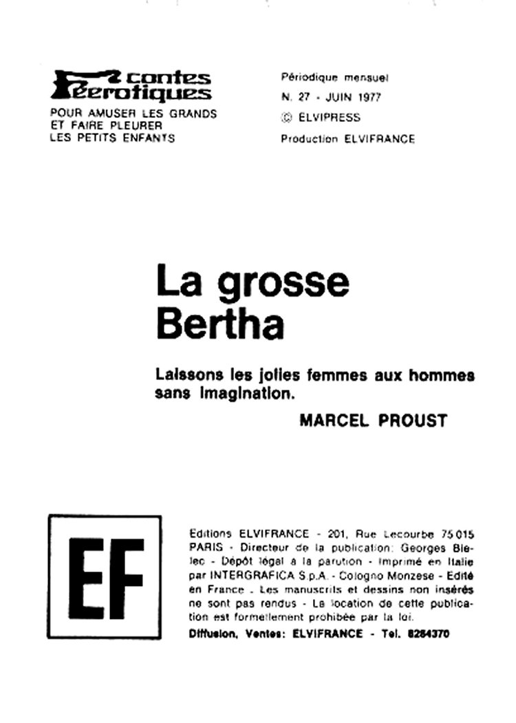 Elvifrance - Contes feerotiques - 027 - La grosse Bertha page 3 full