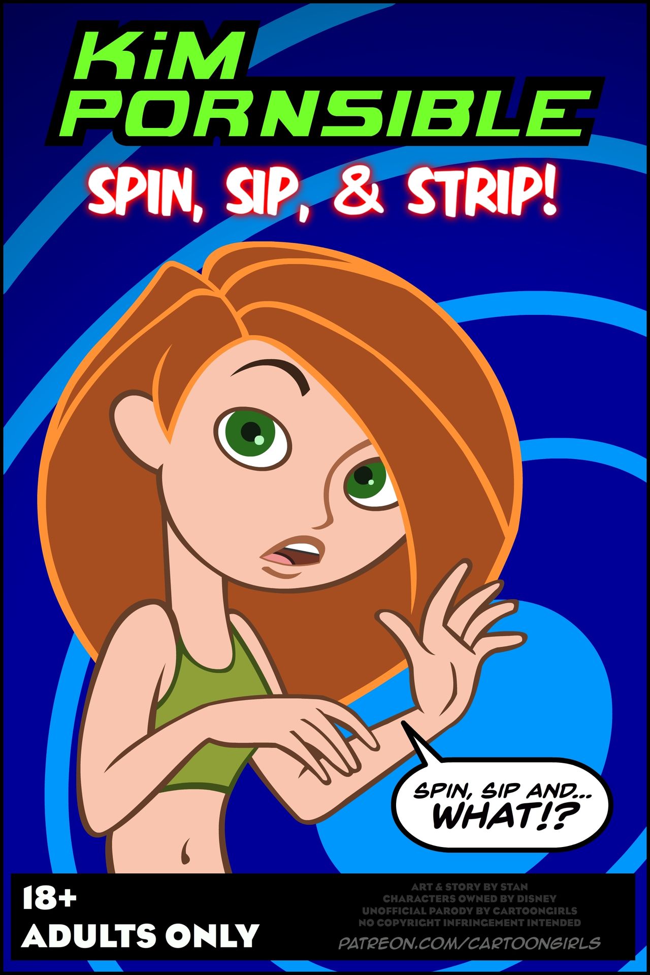 Kim Possible Spin, Sip &amp; Strip! page 1 full