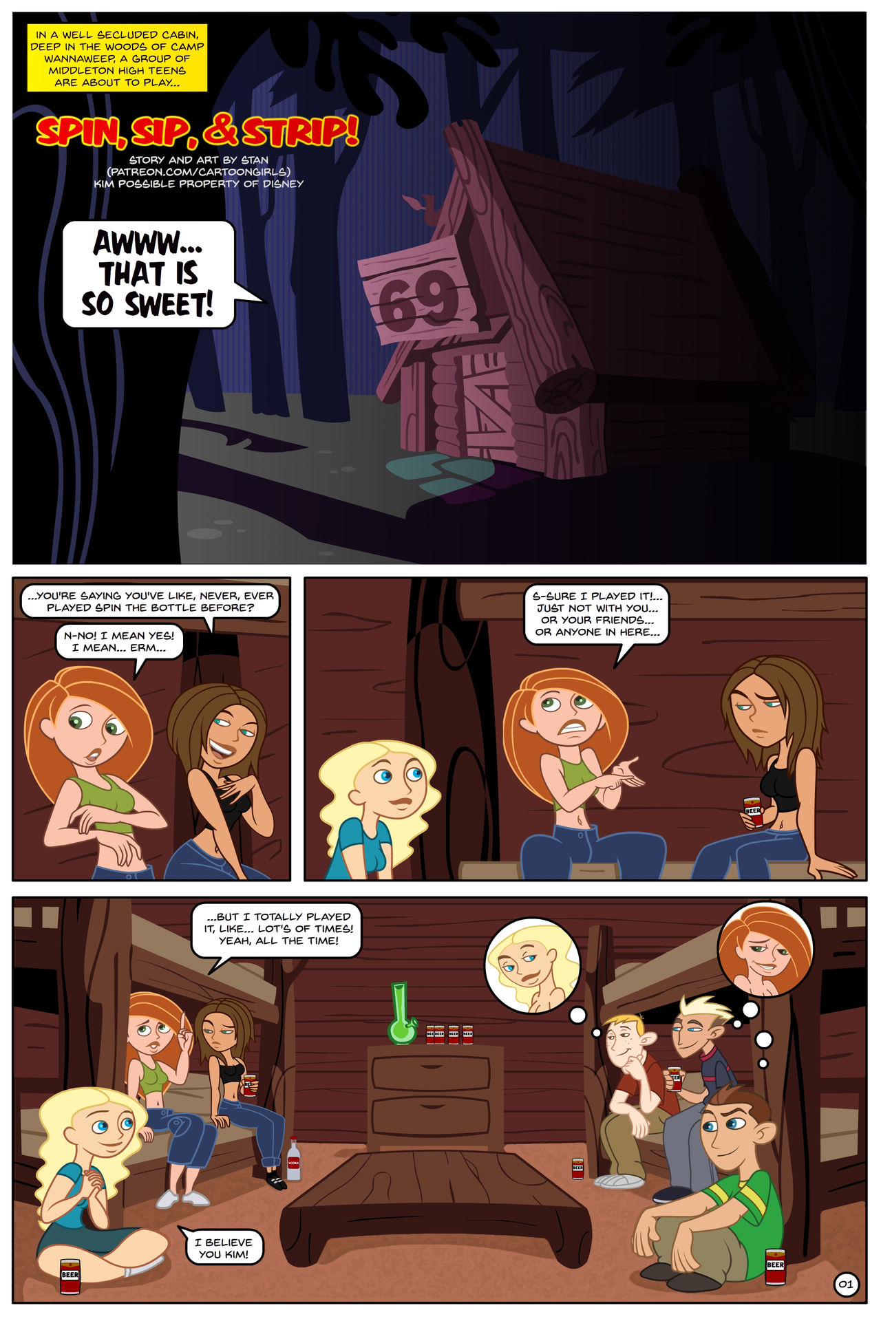 Kim Possible Spin, Sip &amp; Strip! page 2 full