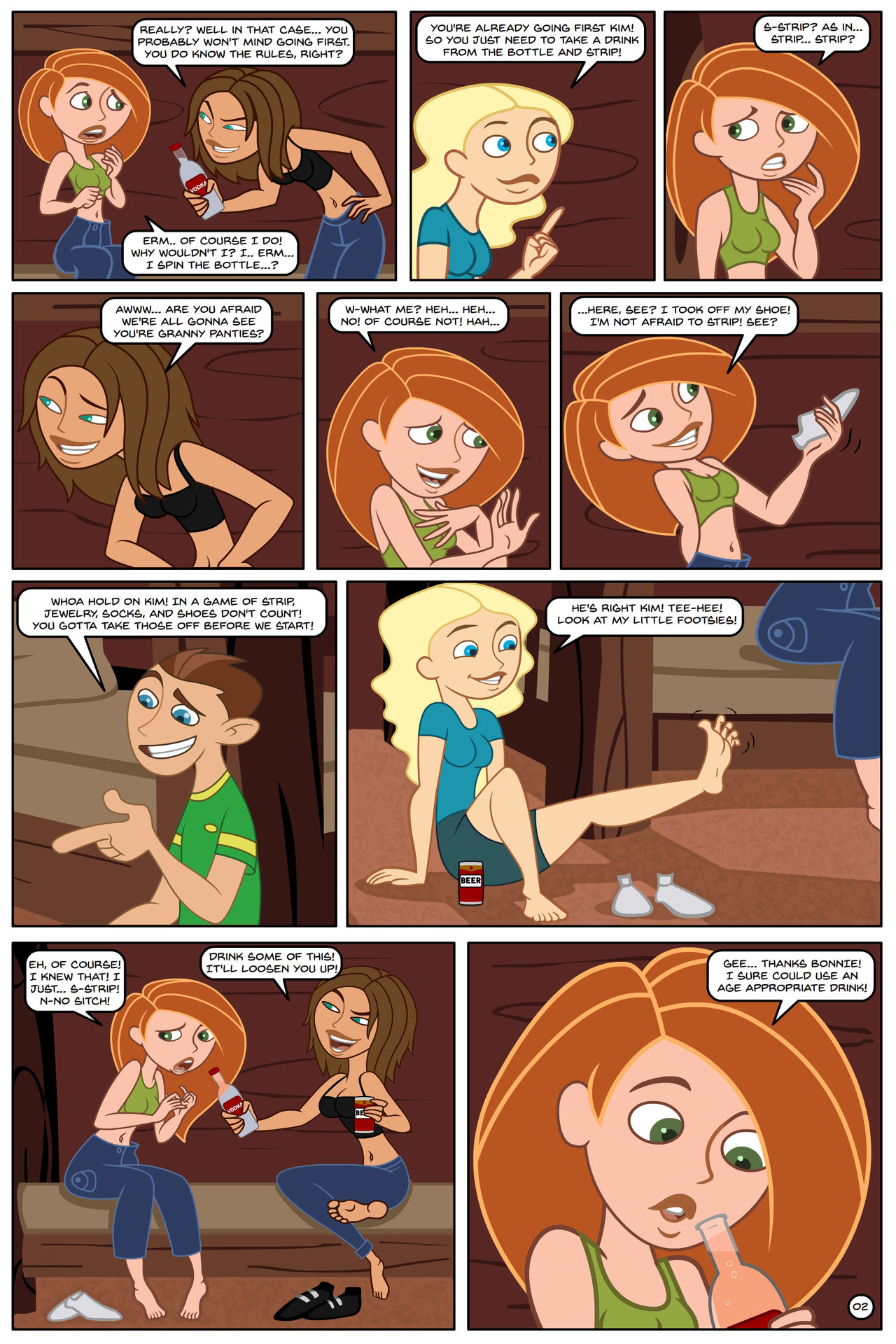 Kim Possible Spin, Sip &amp; Strip! page 3 full