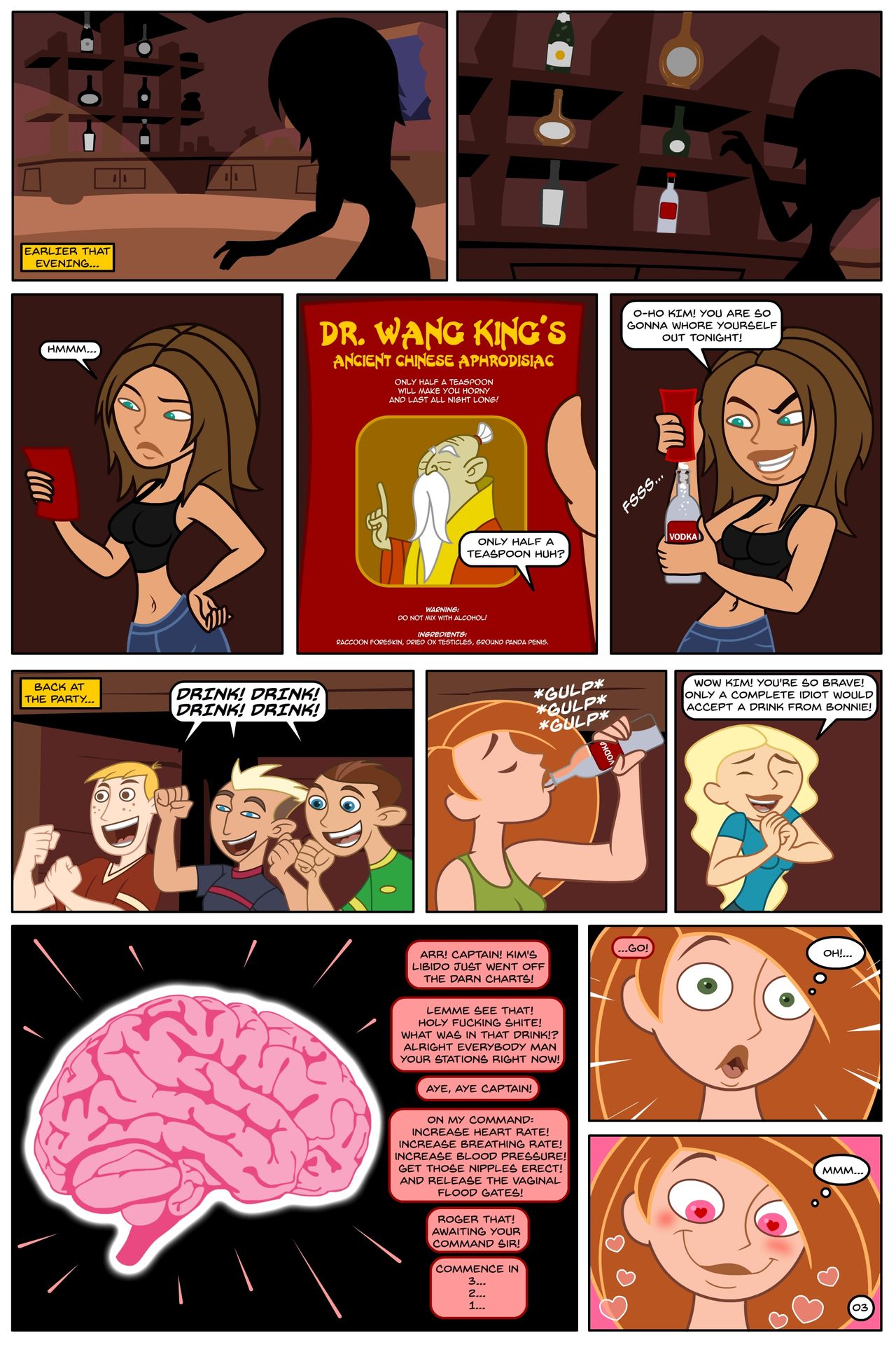 Kim Possible Spin, Sip &amp; Strip! page 4 full