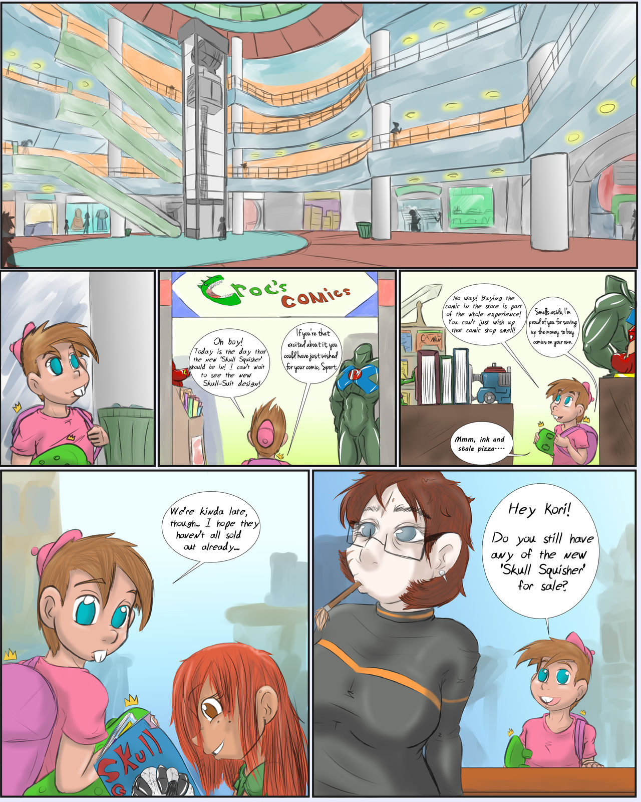 Sleepin' Over page 1 full