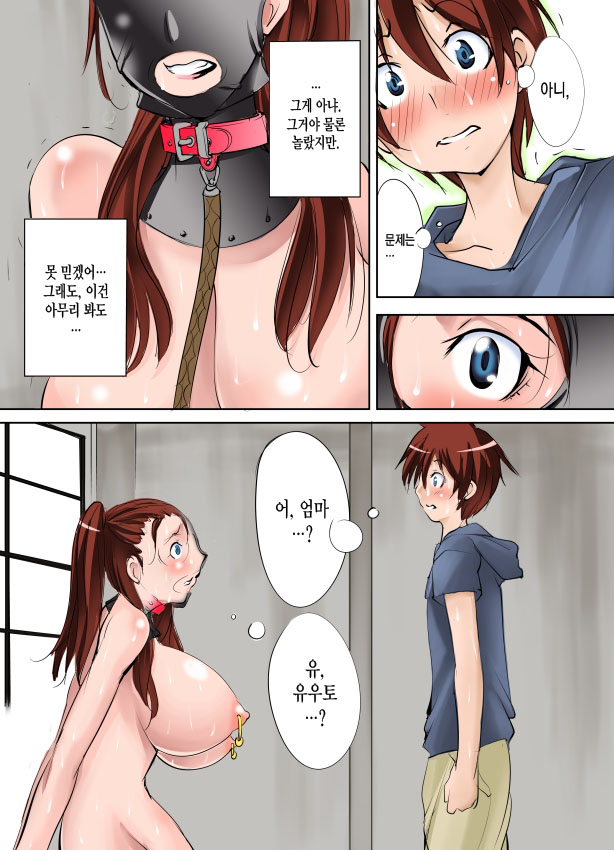 Tomodachi ga Himitsukichi de Katteta Roshutsukyou Bakunyuu Jukujo ga Dou Mitemo Uchi no Okaa-san ni Shika Mienai Ken | 친구가 비밀기지에서 기르던 노출증 폭유숙녀가 어떻게봐도 우리 엄마로밖에 보이지 않는 건 page 5 full