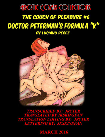 COUCH OF PLEASURE #6  DR. PETERMAN'S FORMULA "K" - ENGLISH TRANSLATION cover