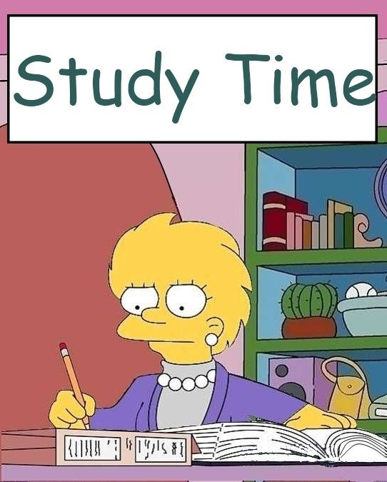 Study Time for Lisa Simpson page 1 full