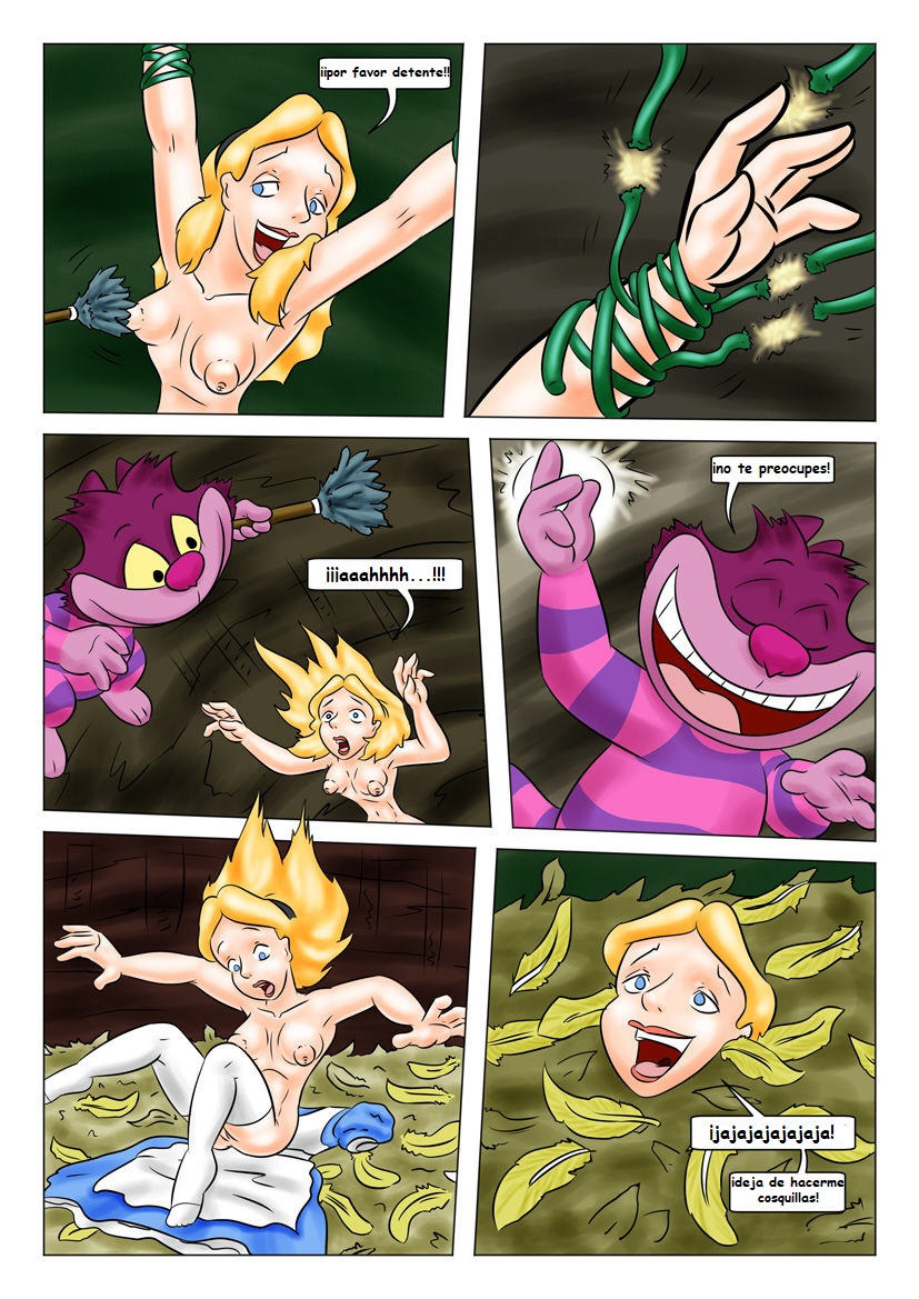 Alice in tickleland Spanish page 7 full