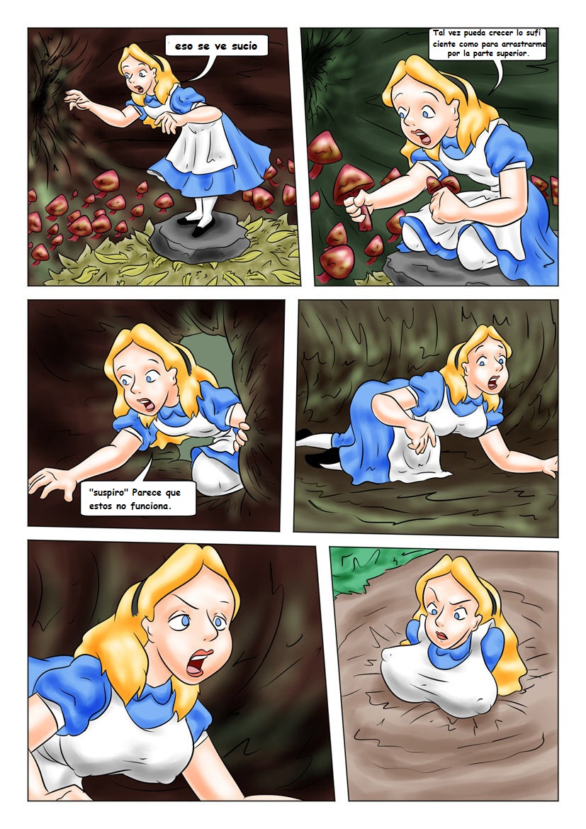 Alice in tickleland Spanish page 8 full