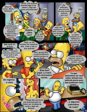 Comic xxx de "Los Simpsons" - Fantasías después de la feria cover