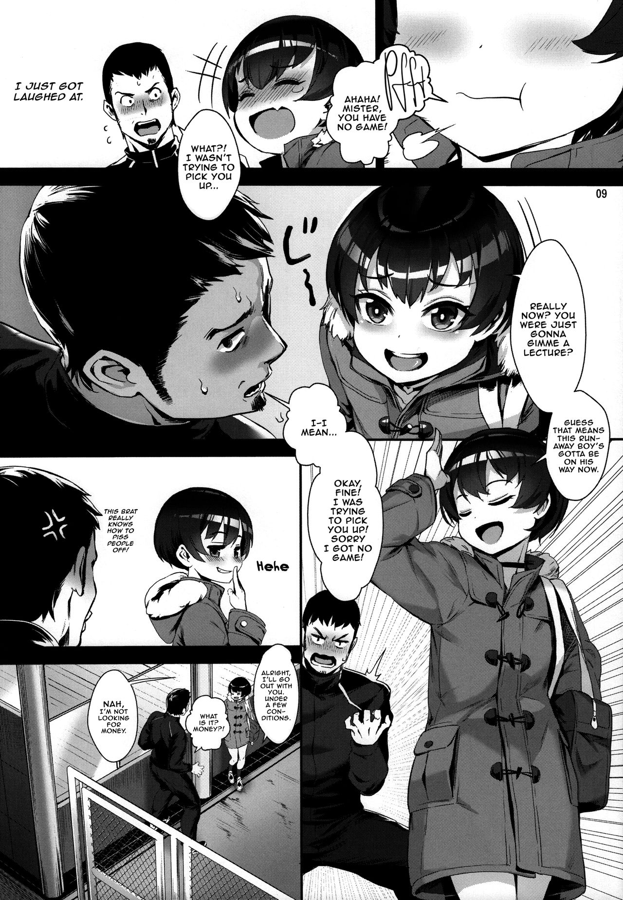 Inran Shounen "Nazo no Bitch Shota to Ossan no Monogatari" | Slut boy in the tale of a man and a mysterious sissy boy page 10 full