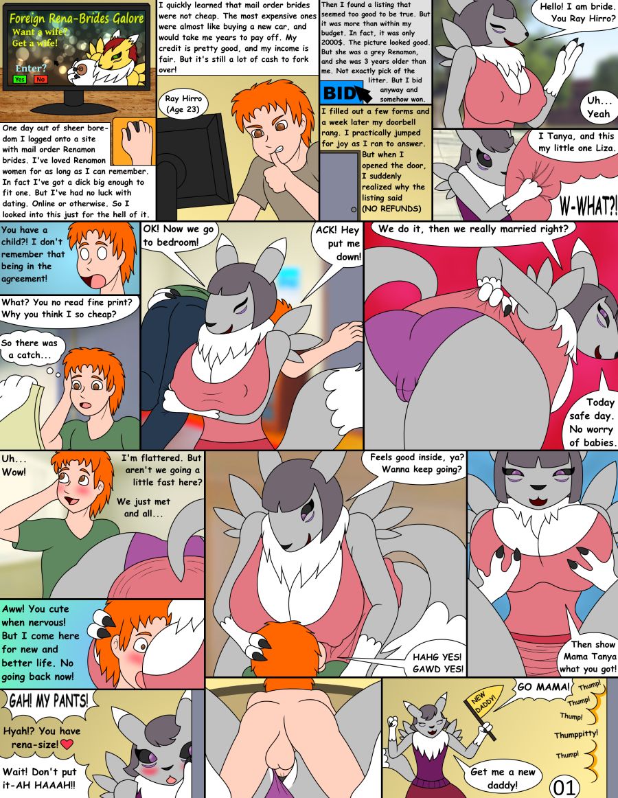 Foxtide888 Short Renamon Comics page 7 full