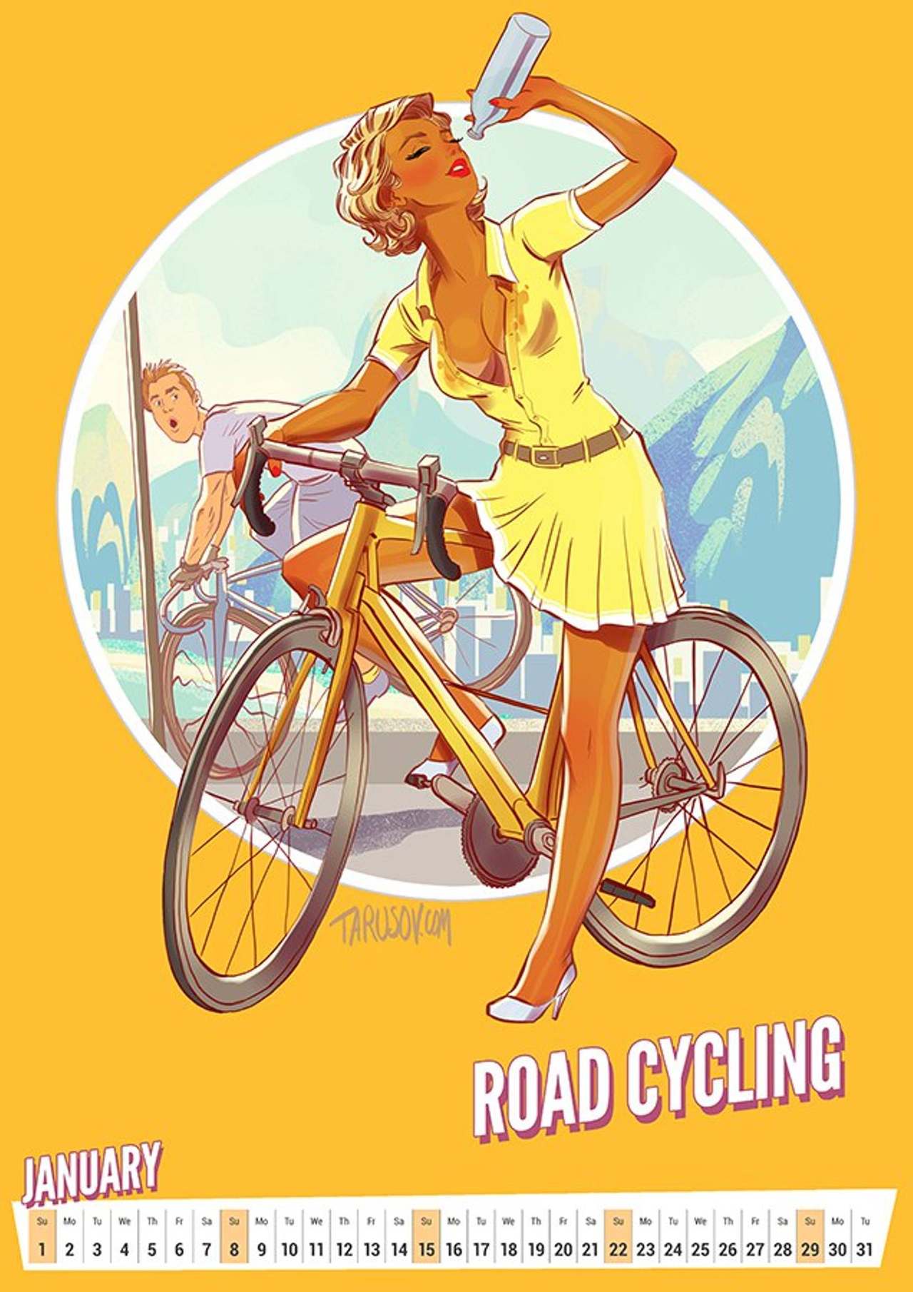 2017 Summer Olympic Pinup Calendar page 2 full