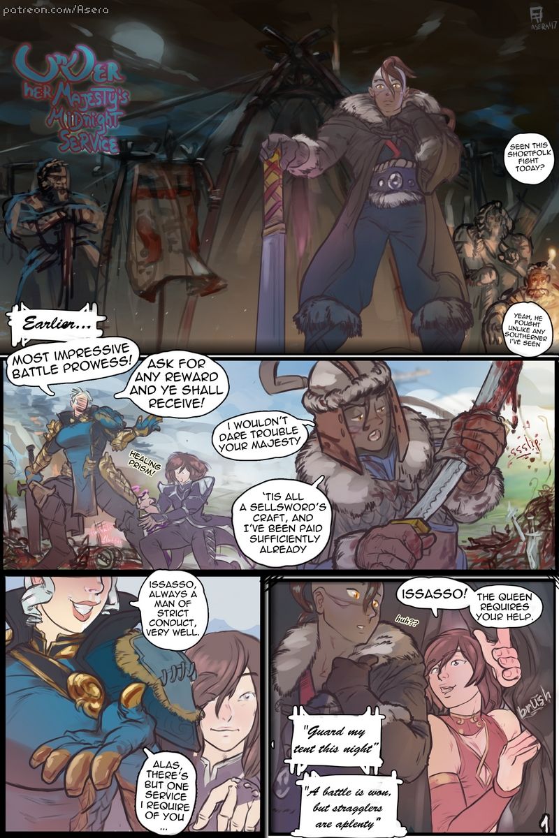 Under Her Majesty's Midnight Service page 1 full