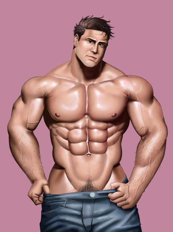 Gay Art - Some hairy dudes, muscles dudes and one or two traps page 4 full