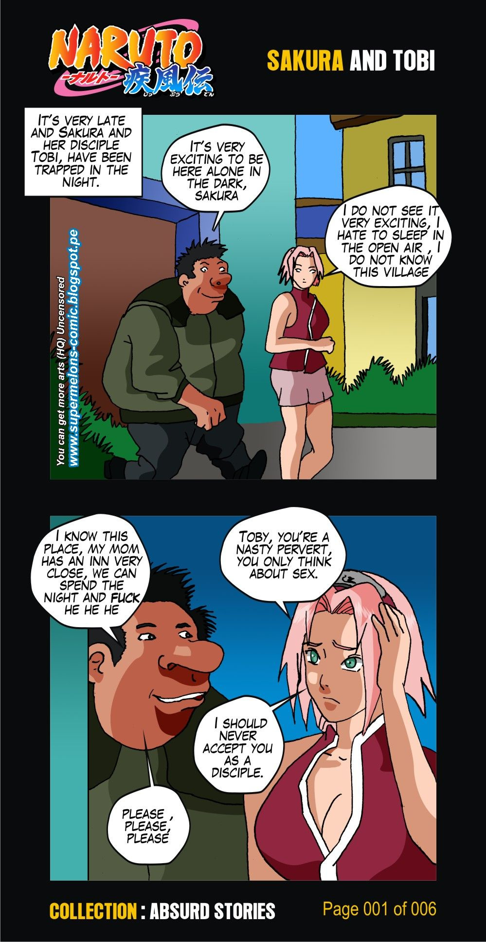 Absurd Stories: Sakura and Tobi page 4 full