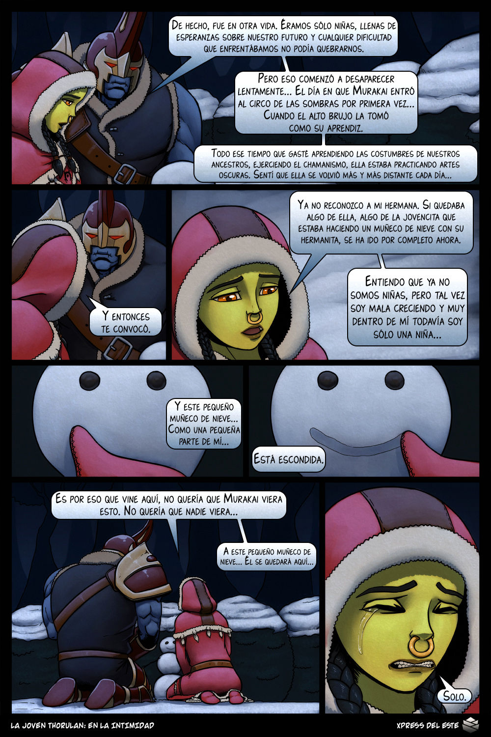 Young Thorulan: Quietly | La joven Thorulan: En la intimidad  =Vile= page 5 full
