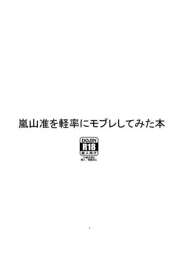 嵐山准を軽率にモブレしてみた本 cover