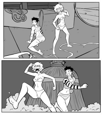 Lab Accident + Sasha and Aliya Gets Ate + An unfinished comic cover
