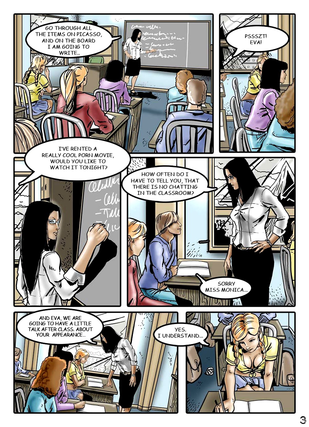 Sexy School Teacher page 3 full
