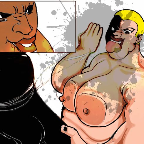 BBW shemale art pencil page 10 full