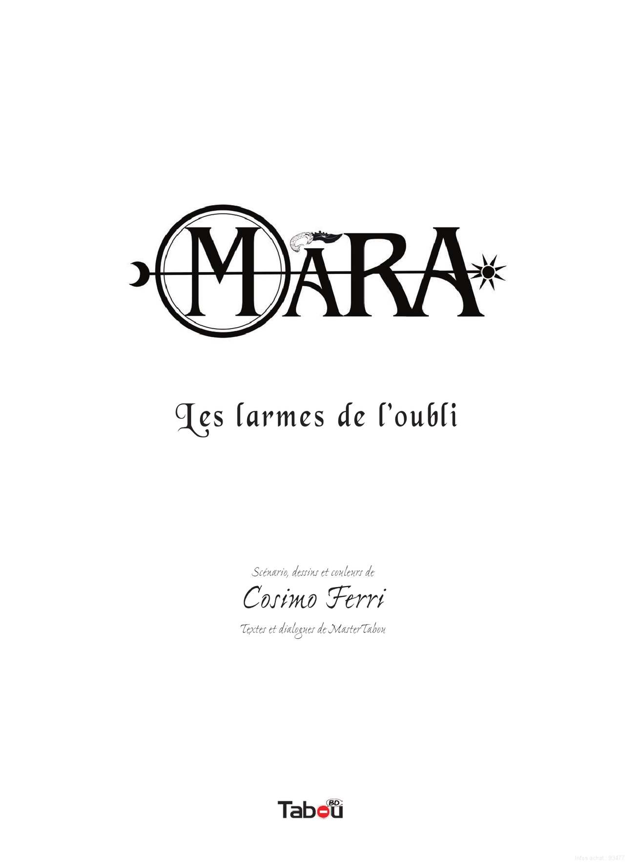 Mara - Volume 4 :  Les larmes de l'oubli  - 2016 page 3 full