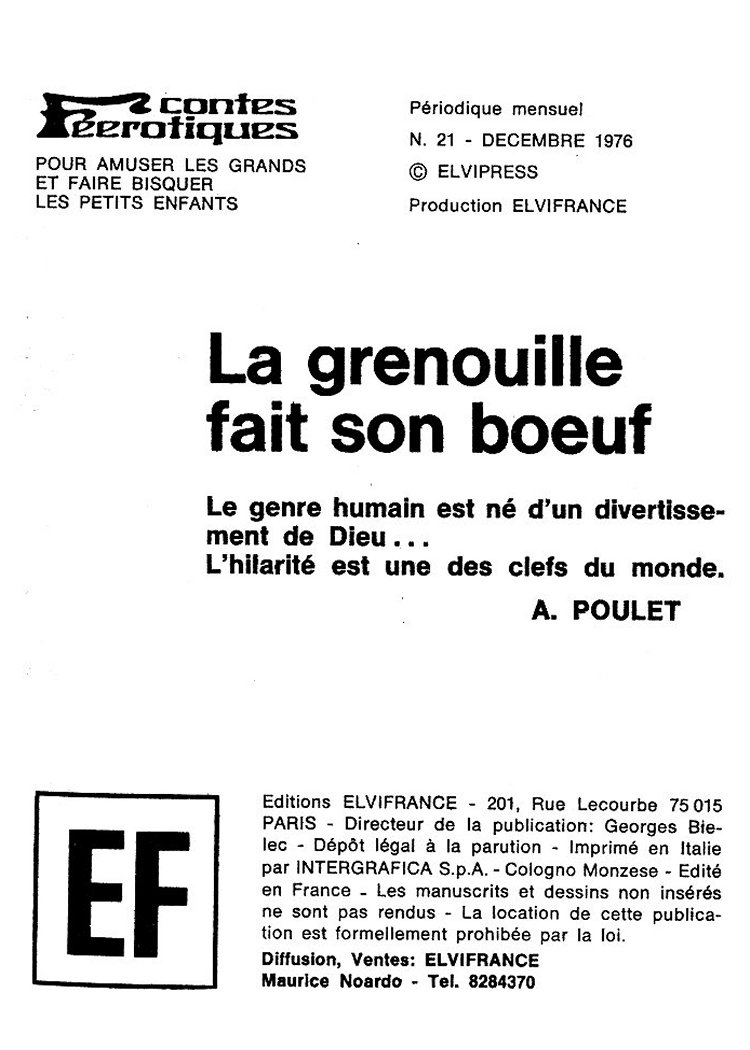 Elvifrance - Contes feerotiques - 021 - La grenouille fait son boeuf page 3 full