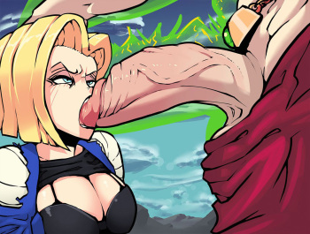 Broly x Android 18 cover