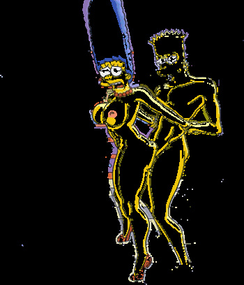 Bart and Marge Simpson celebrating his 18th birthday. cover