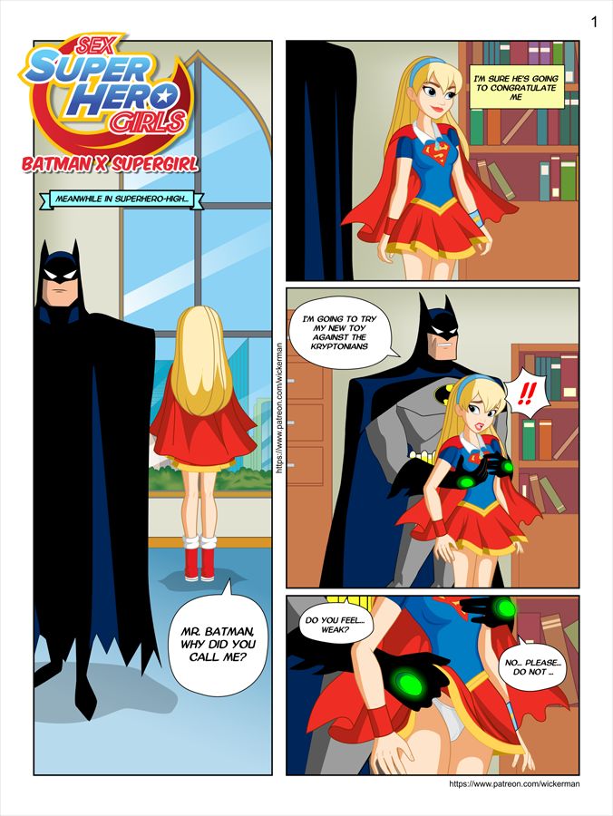 Sex superhero Girls Supergirl page 1 full
