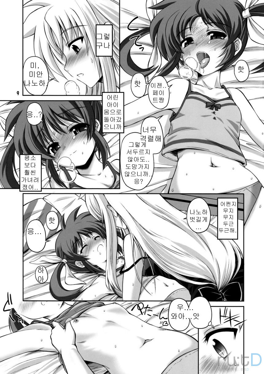 Otona Fate to Kodomo Nanoha | 어른 페이트와 어린이 나노하 page 8 full