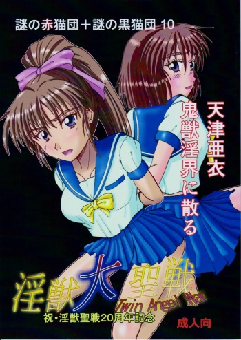 謎の赤猫団＋謎の黒猫団 10 天津亜衣 鬼獣淫界に散る 淫獣大聖戦 Twin Angel War 淫獣聖戦20周年記念 cover