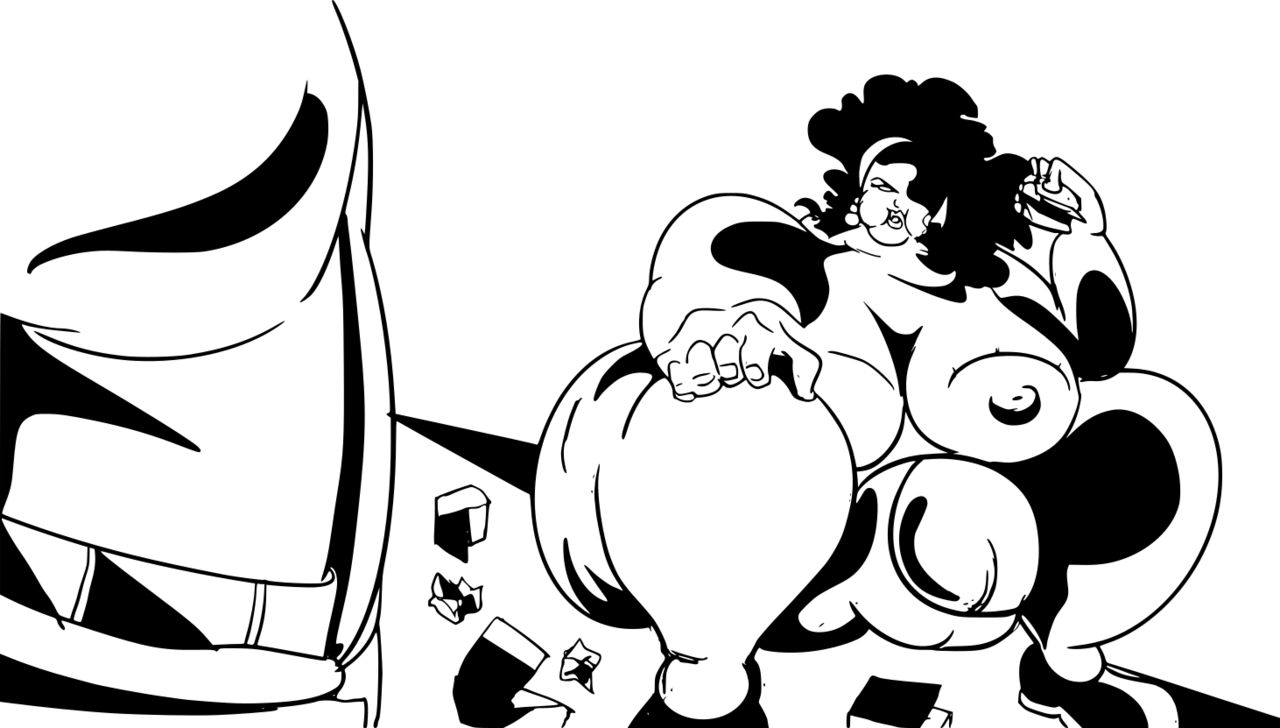 Artwork  black and white page 8 full
