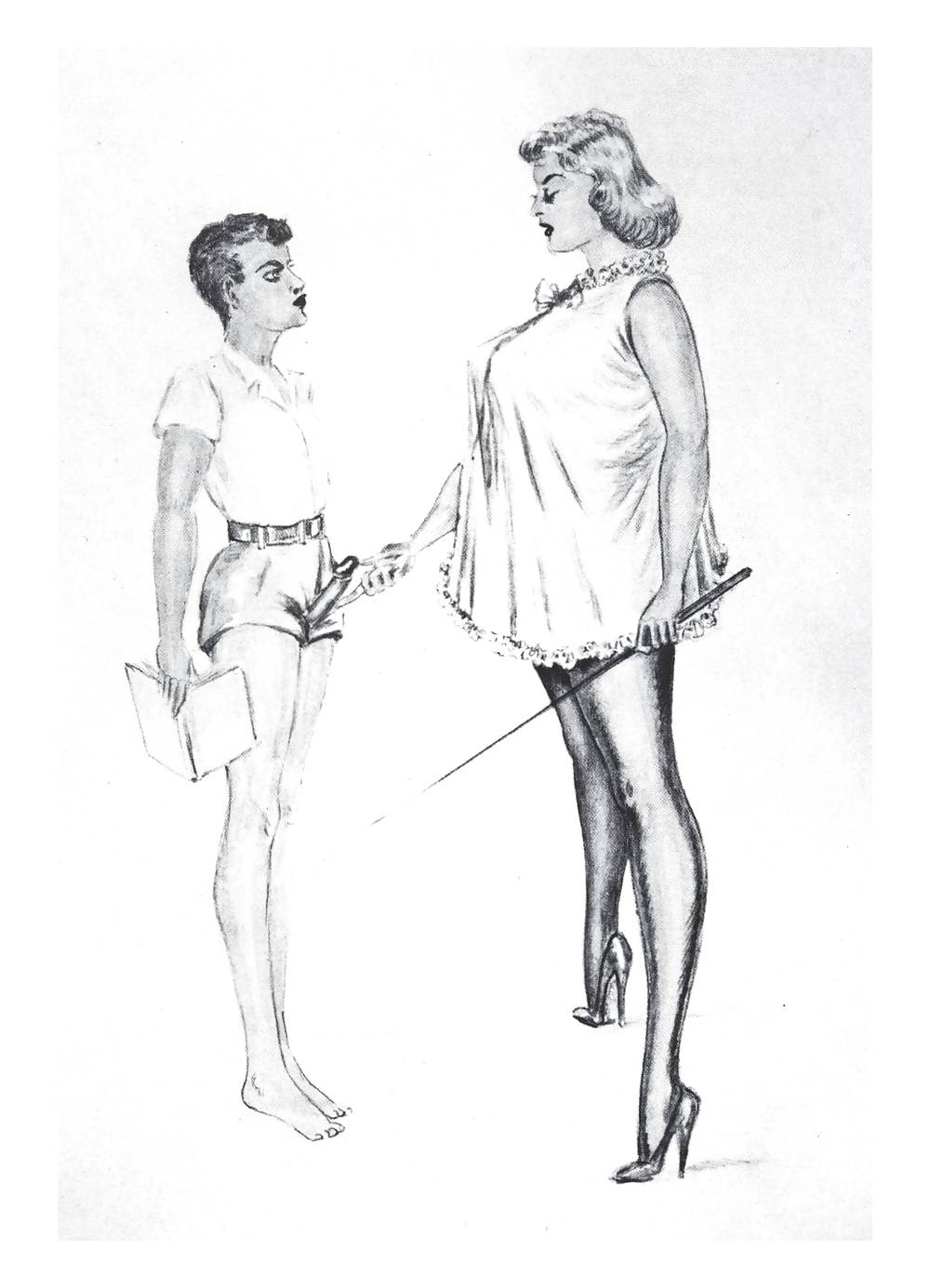 Erotic Vintage drawing page 3 full