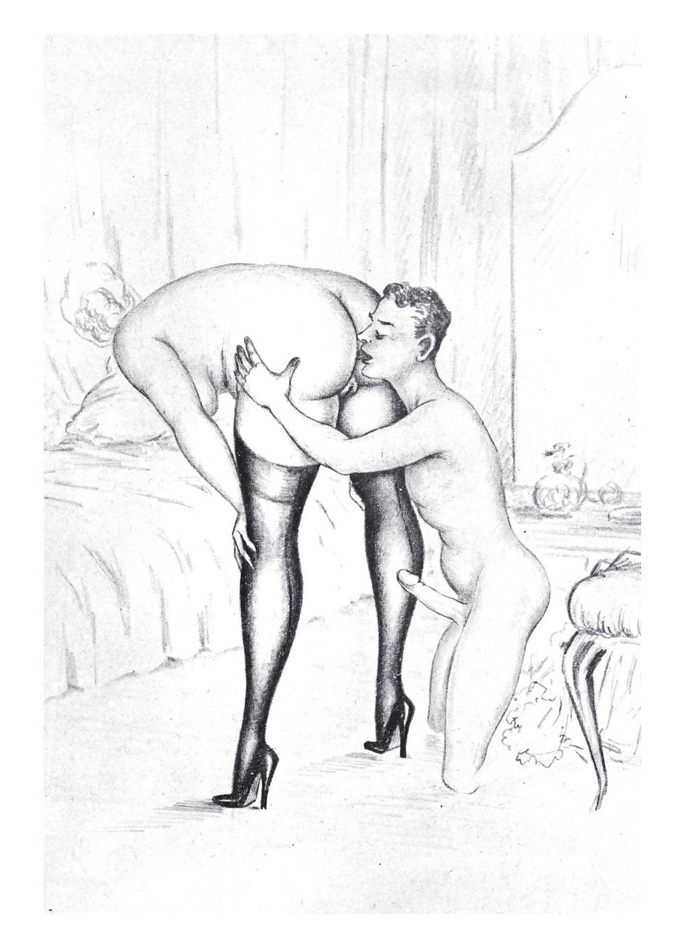 Erotic Vintage drawing page 5 full