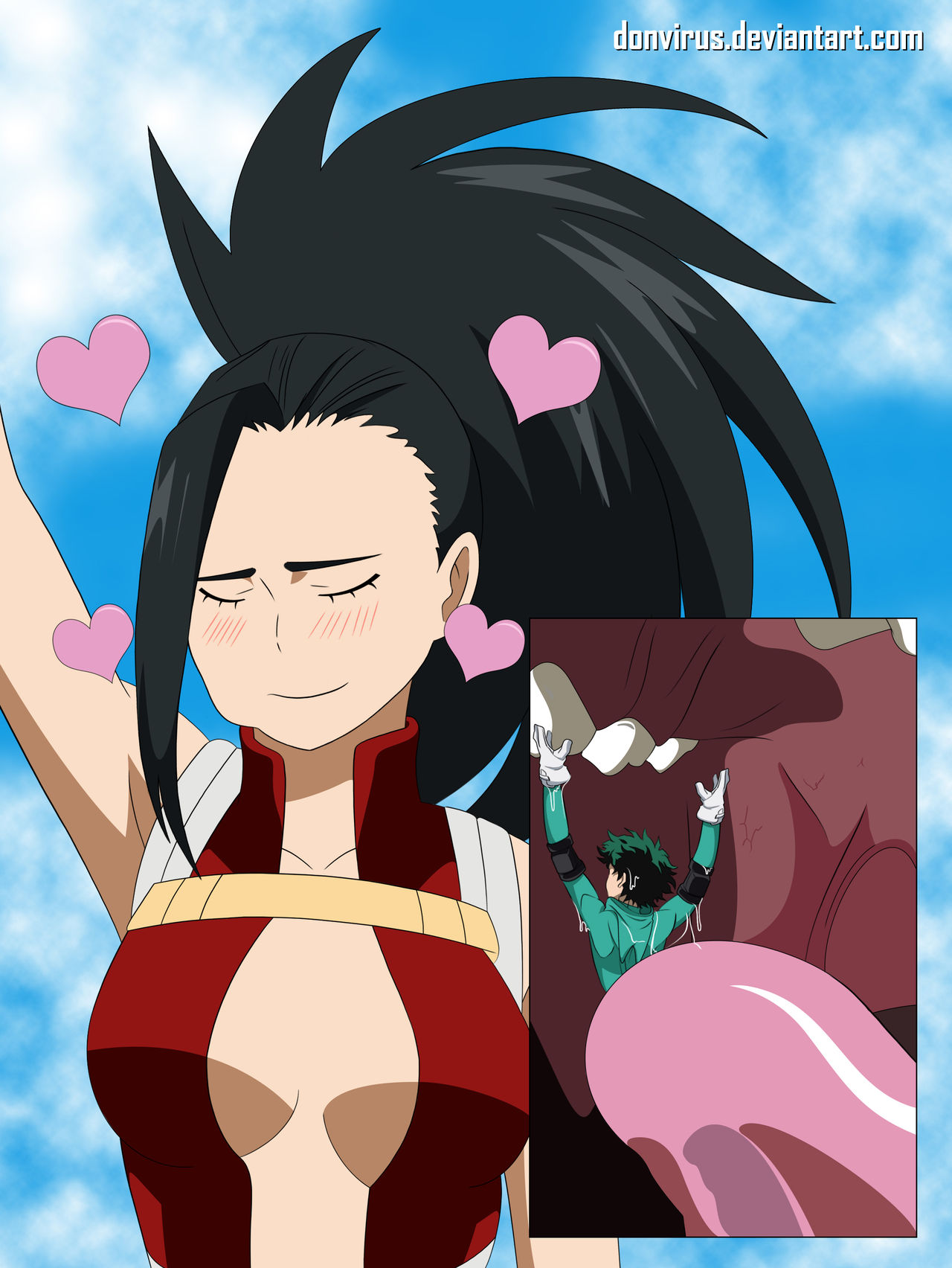 Momo savoring Deku page 2 full
