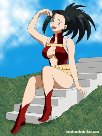 Momo savoring Deku cover