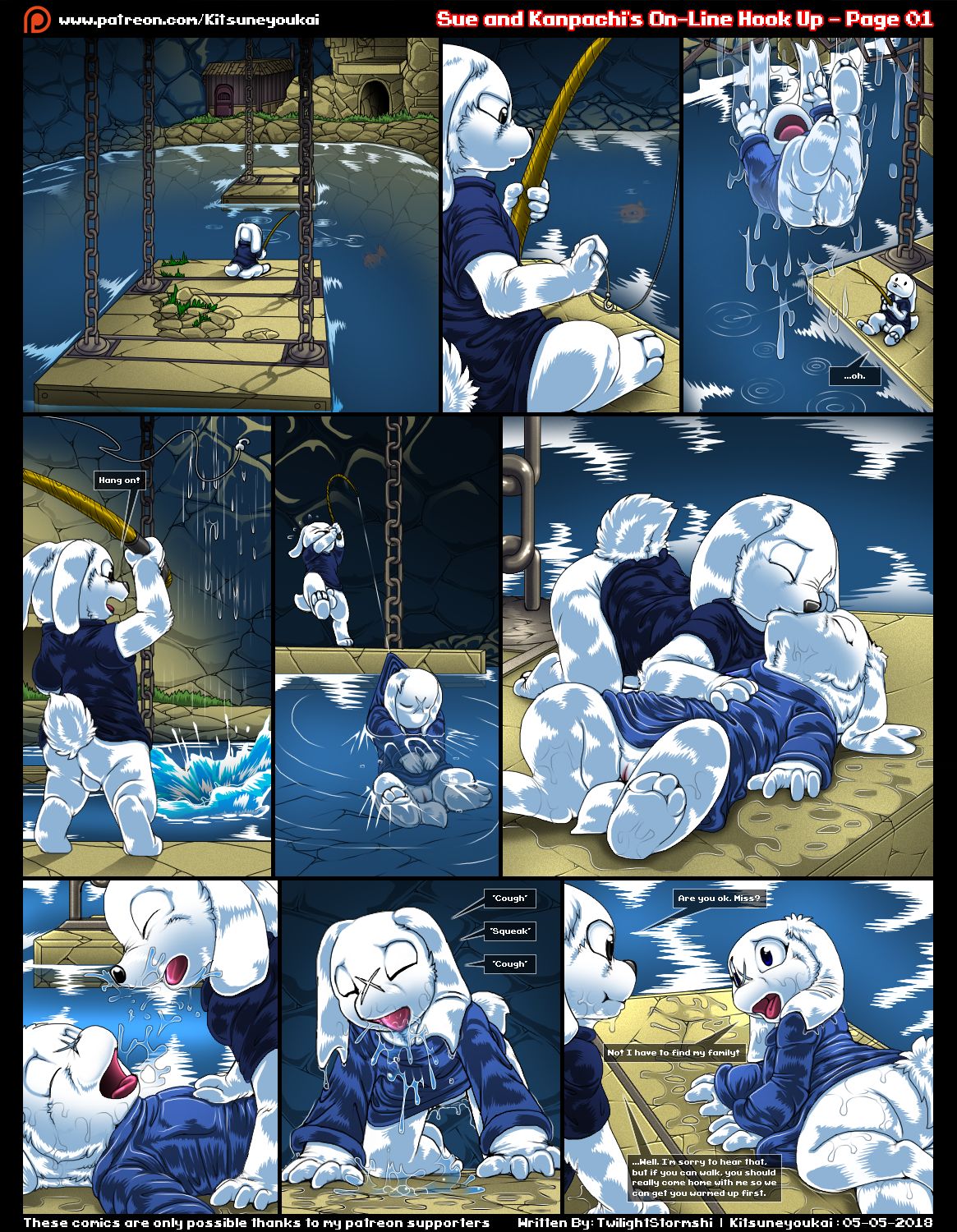 Sue and Kanpachi's On-Line Hook Up by Kitsune Youkai page 1 full