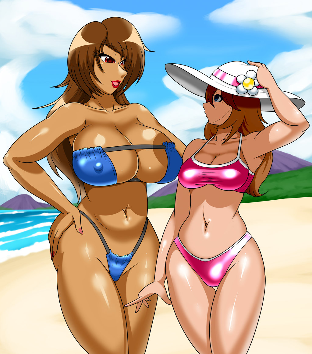 Elaine and Tyra Beach Fun page 1 full