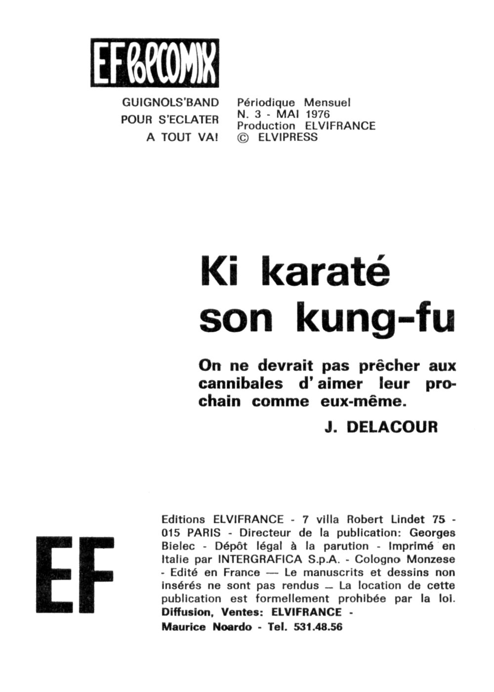 Elvifrance - EF Pop Comix - 003 - Ki Karate son Kung-Fu page 3 full