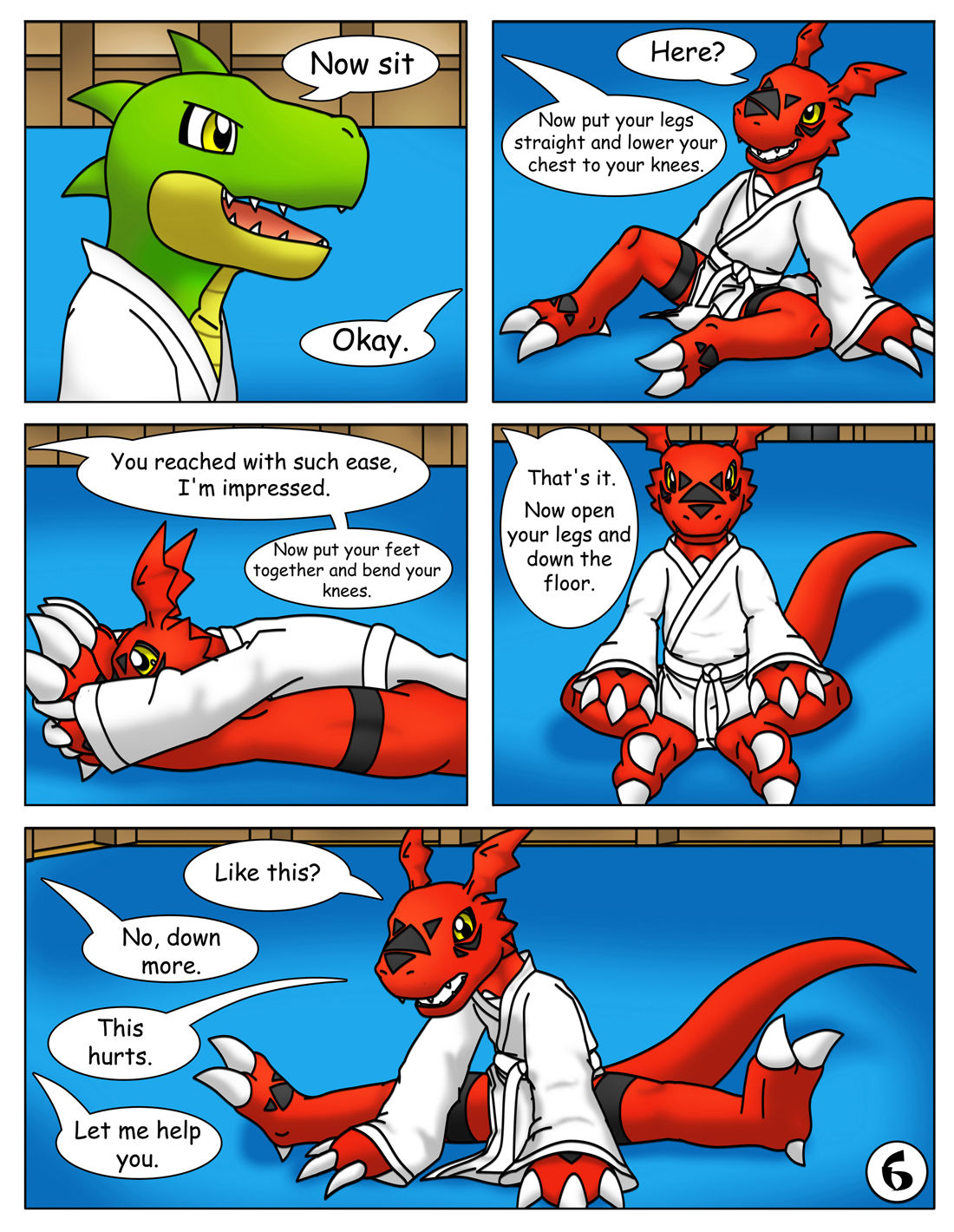 Guilmon Practices Karate page 7 full