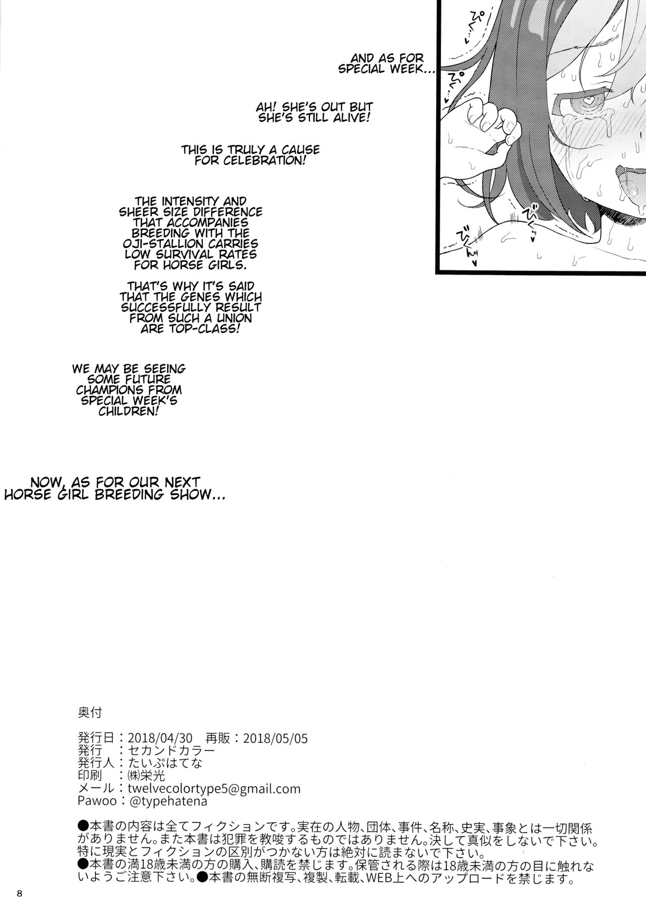 Uma Musume Tanetsuke Koubi Show | Horse Girl Breeding Show page 8 full