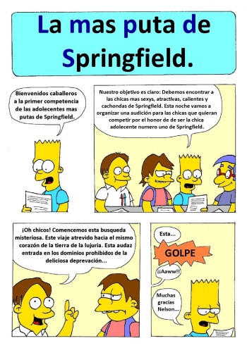 Comic xxx de "Los Simpsons" - La mas puta de Springfield cover